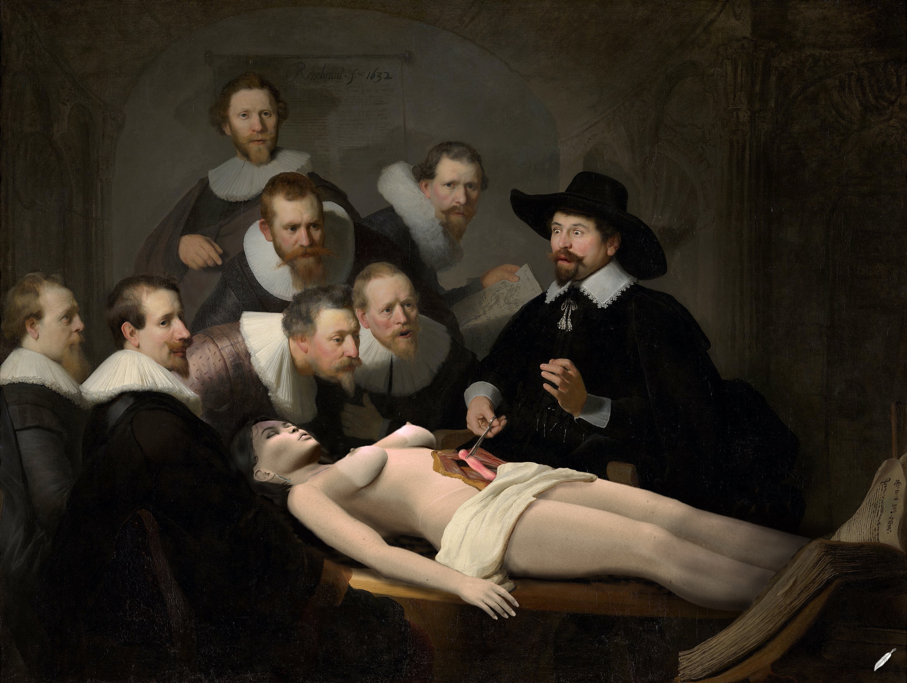 The Anatomy Lesson, version 2020 - Rembrandt