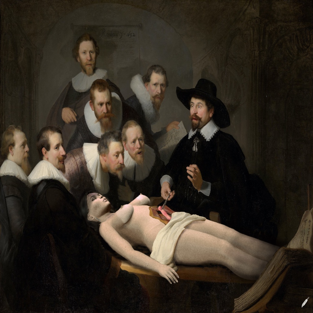 The Anatomy Lesson, version 2020   Rembrandt